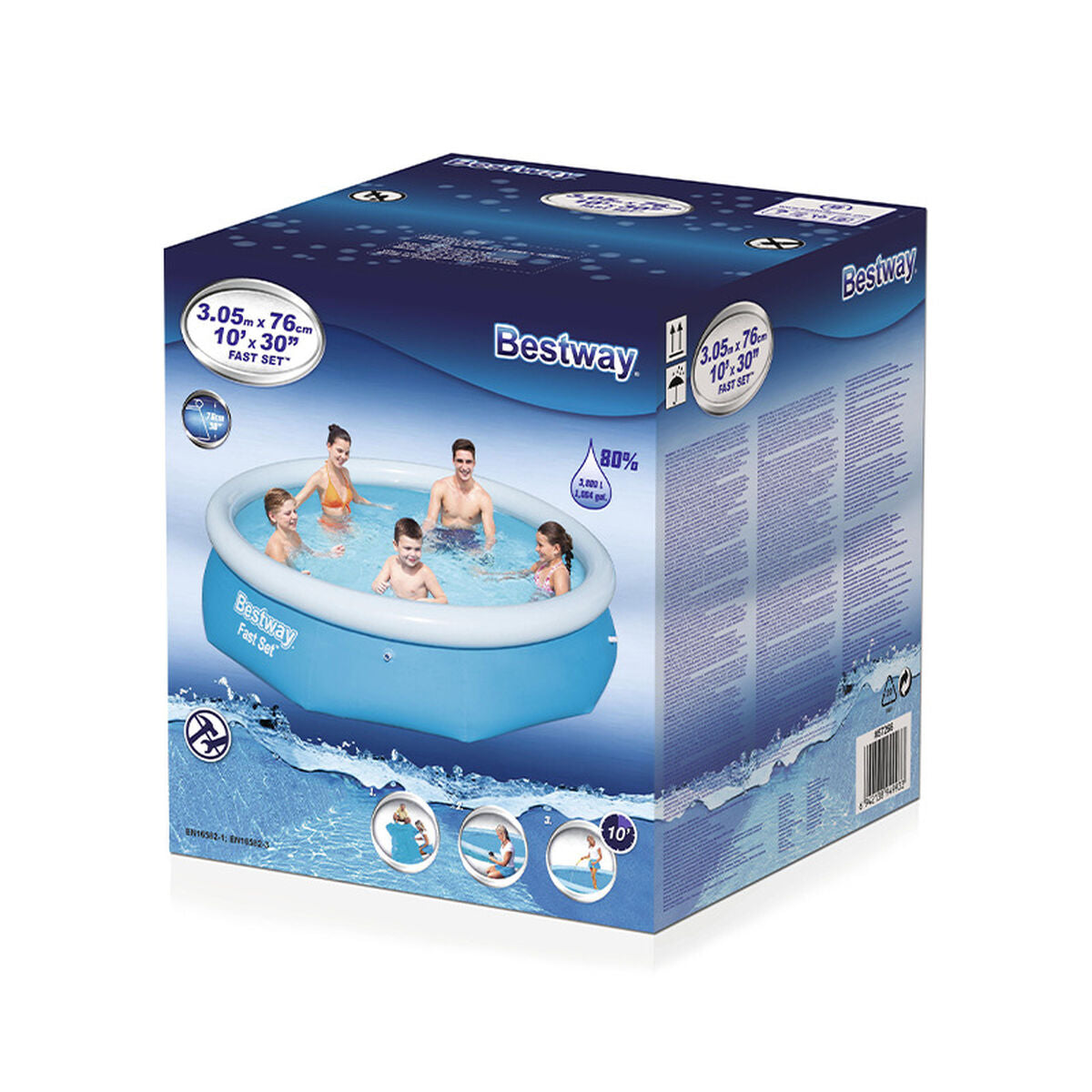 Bestway Piscine Gonflable Adulte Anneau 305x76 cm Jardin 57266