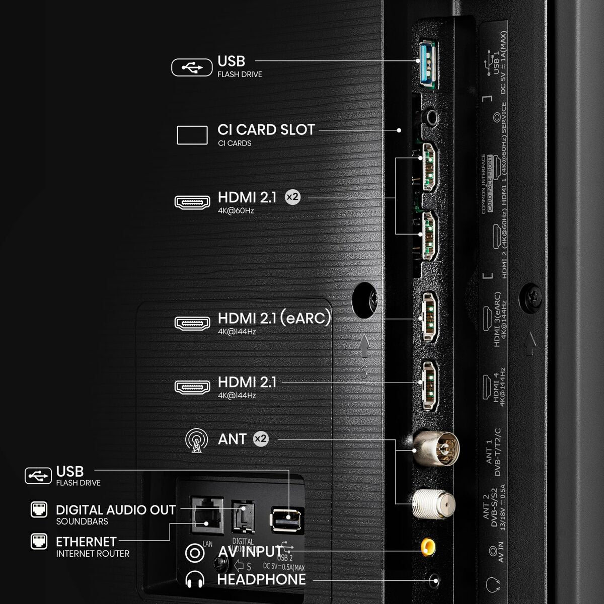 TV intelligente Hisense 100E7NQ     100 100" 4K Ultra HD LED HDR QLED Noir