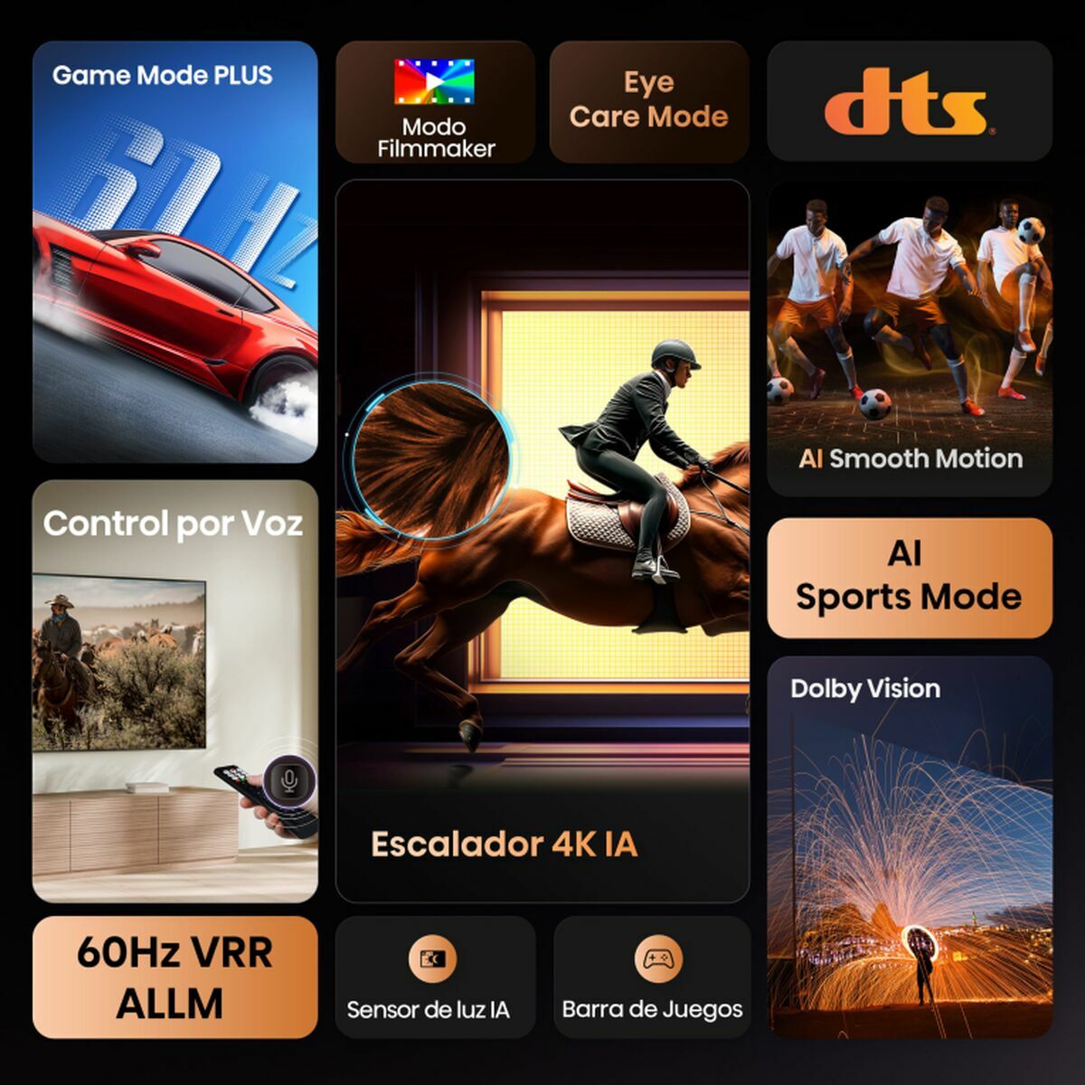 TV intelligente Hisense 43A6Q 43" 4K Ultra HD LED HDR D-LED