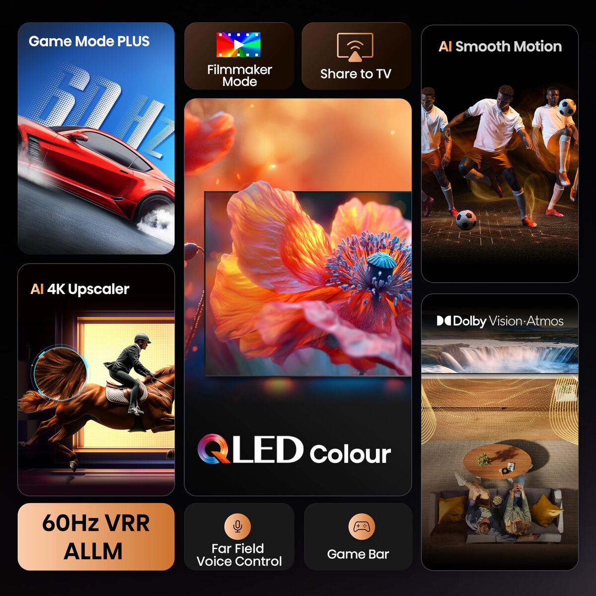 TV intelligente Hisense 50E7Q 4K Ultra HD 50"