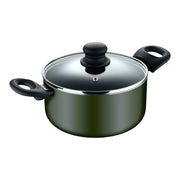 Casserole avec Couvercle San Ignacio experto Noir Vert Ø 28 cm