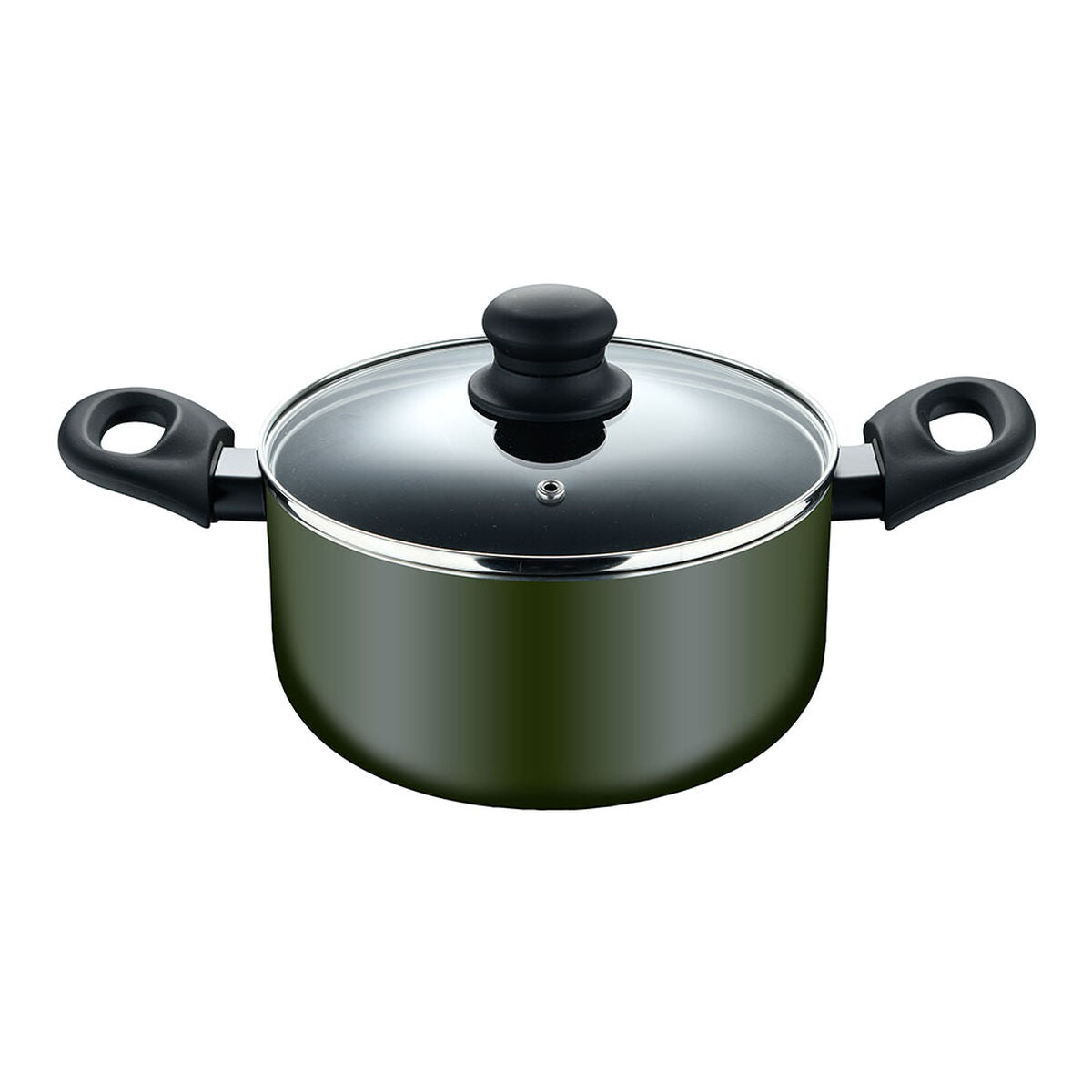 Casserole avec Couvercle San Ignacio experto Noir Vert Ø 28 cm