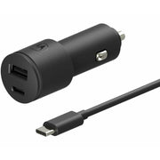 Chargeur de Voiture USB Universel + Câble USB-C Motorola SJV102-EU 1,5 m