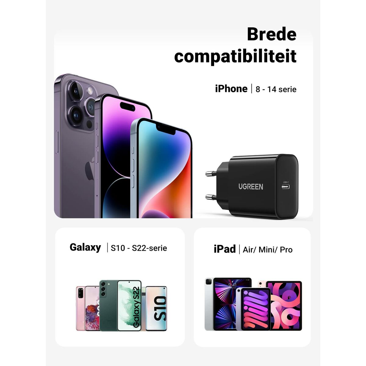 Câble USB vers Lightning Ugreen 10191 Noir