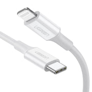 Câble USB vers Lightning Ugreen 10493 Blanc 1 m