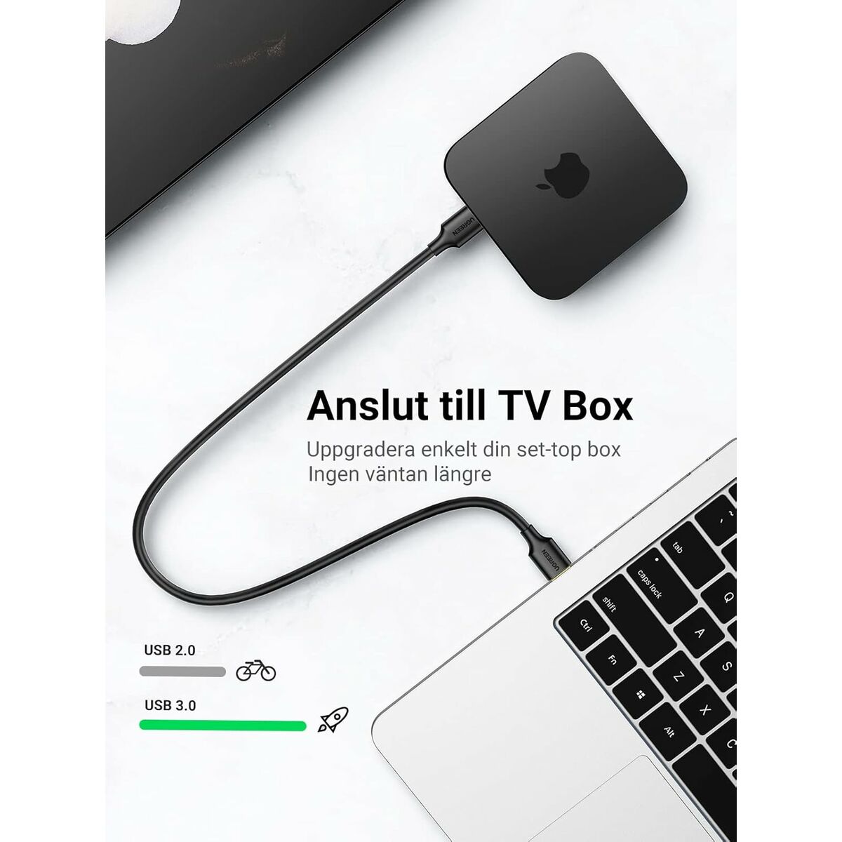 Câble USB vers Lightning Ugreen 50737 Argenté