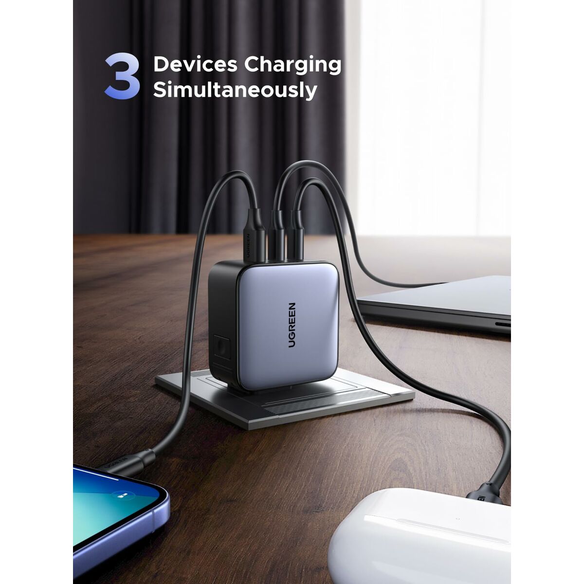 Câble USB vers Lightning Ugreen 90409 Gris