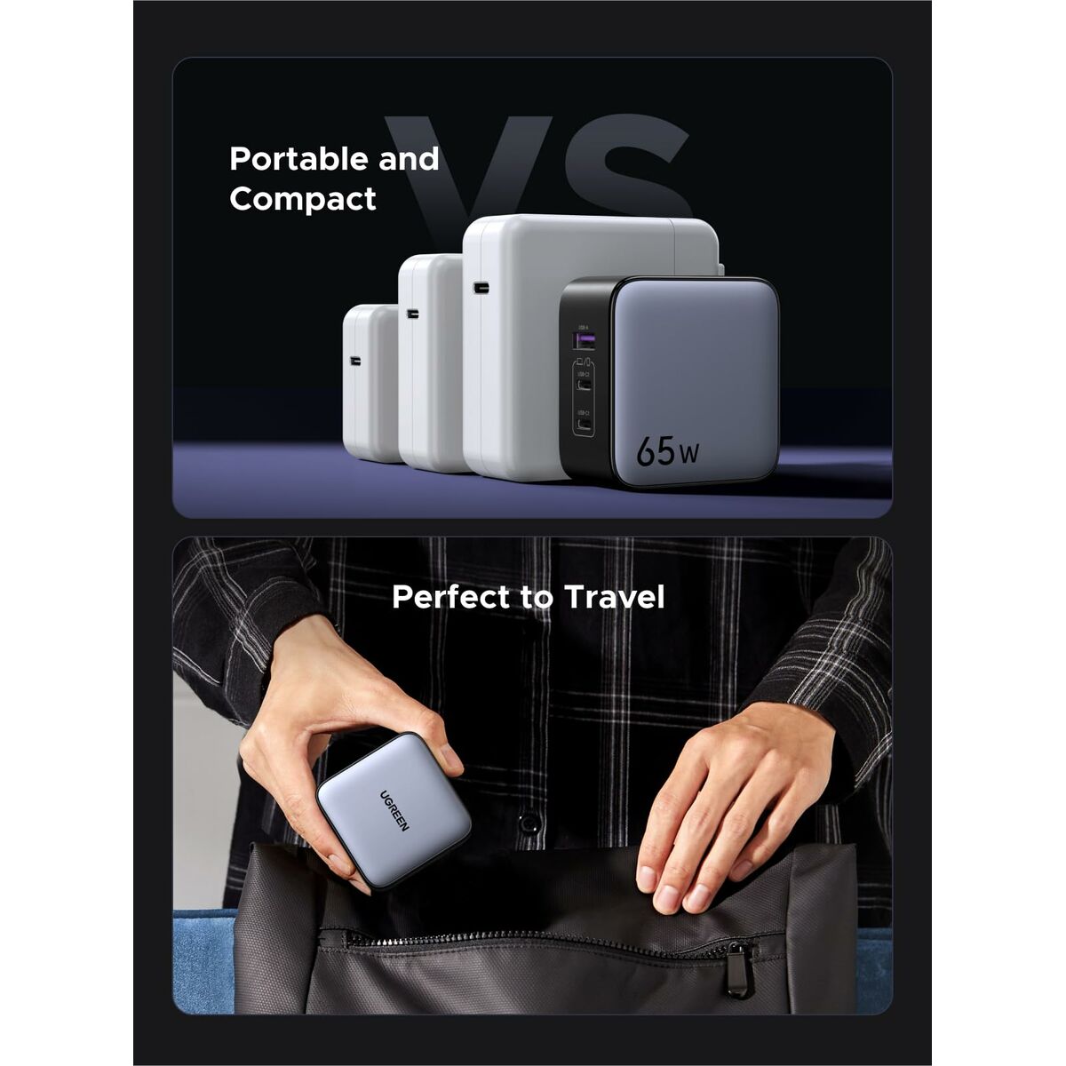 Câble USB vers Lightning Ugreen 90409 Gris