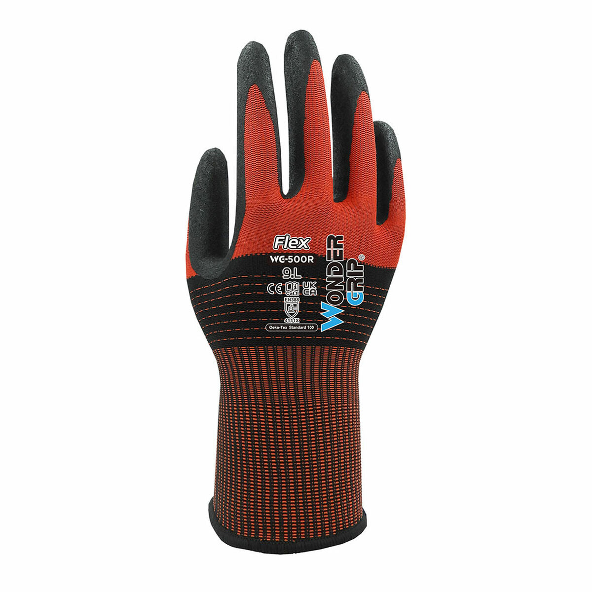Gants de travail Wonder Grip Rouge Nitrile