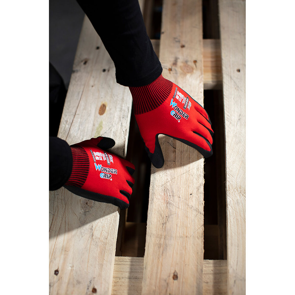 Gants de travail Wonder Grip Rouge Nitrile