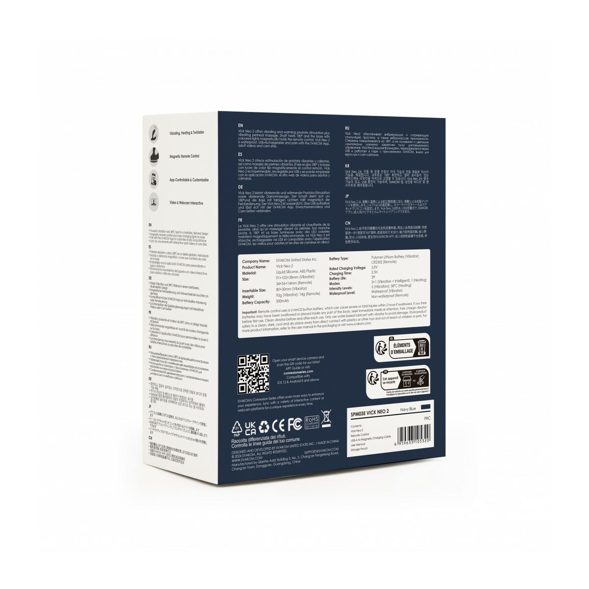 Plug Anal Svakom Blue marine (8 cm)