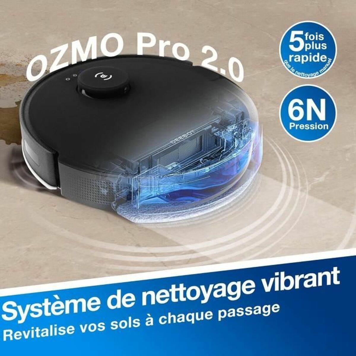 Aspirateur robot ECOVACS Deebot N20 Pro PLUS