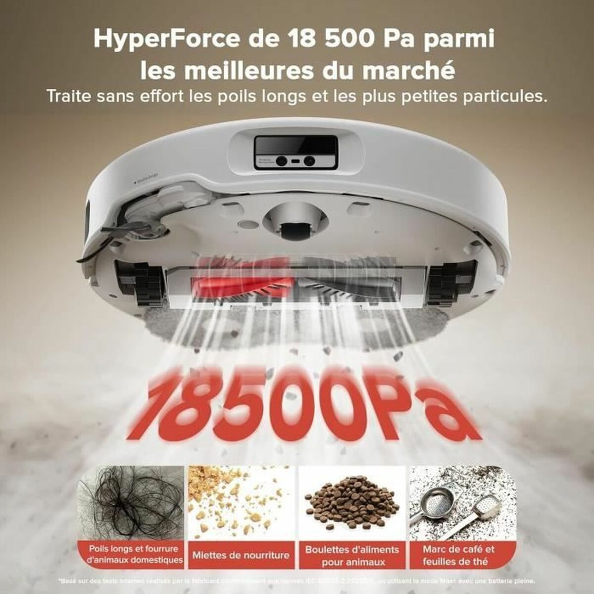 Aspirateur robot Roborock QREVO CURV 6400 mAh