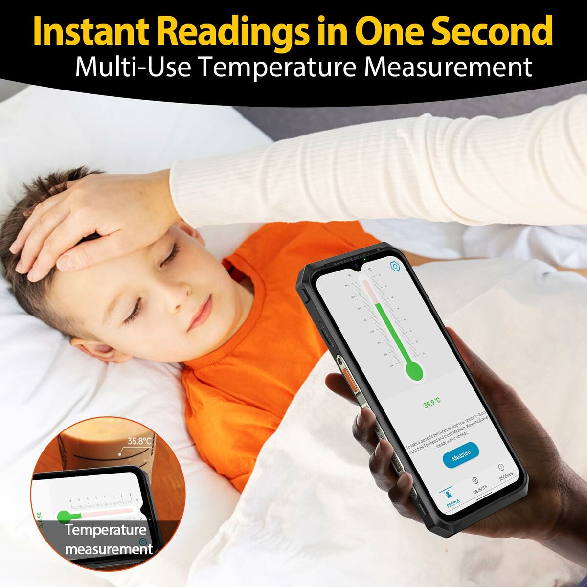 Smartphone Ulefone ARMOR 30 6,67" Mediatek Dimensity 700 12 GB RAM 512 GB Noir