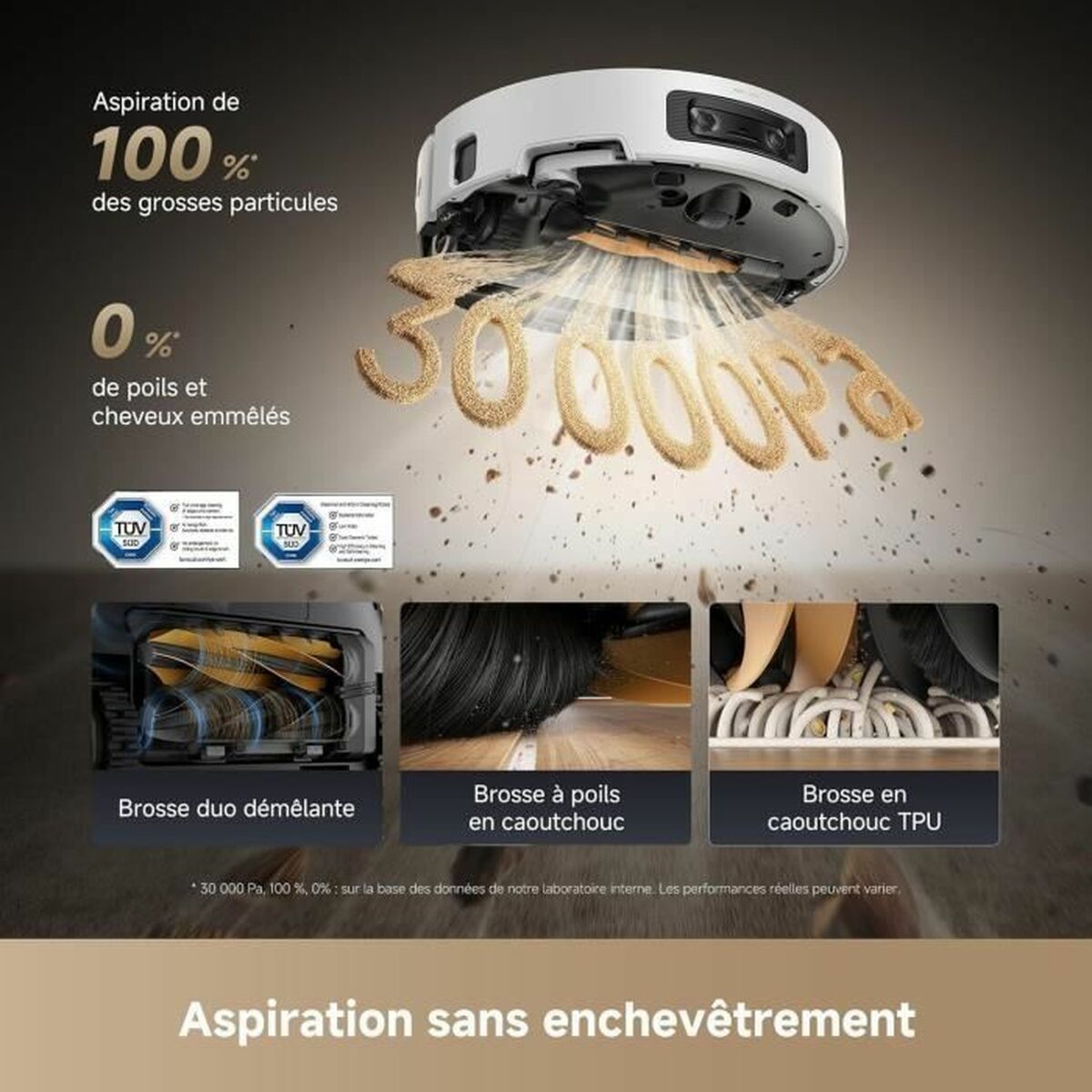 Aspirateur robot Dreame 6400 mAh