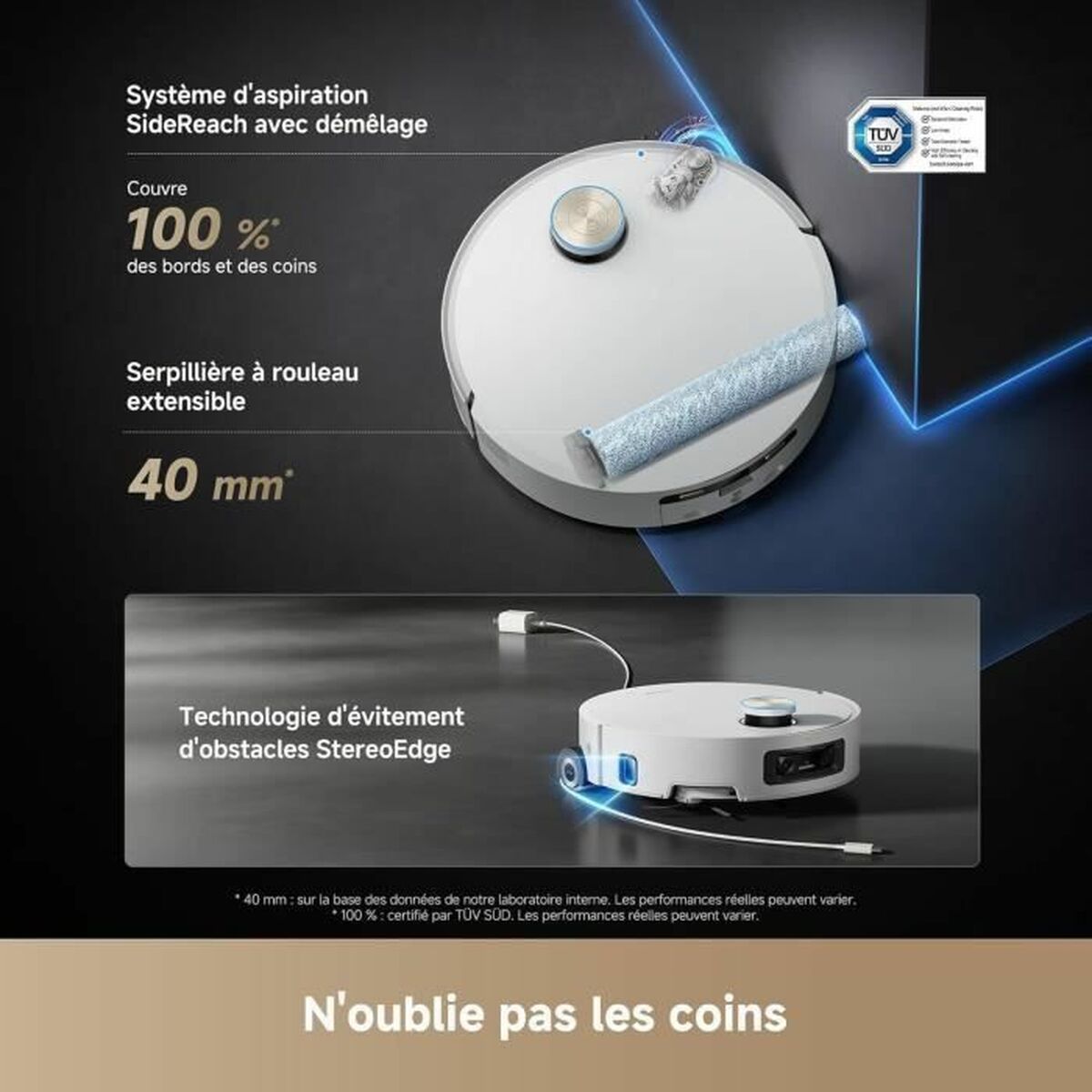 Aspirateur robot Dreame 6400 mAh