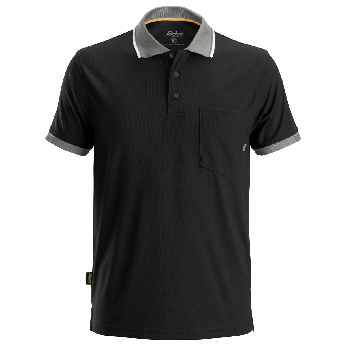 Polo à manches courtes homme Snickers Workwear Noir