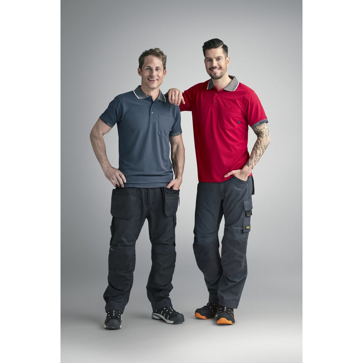 Polo à manches courtes homme Snickers Workwear Noir