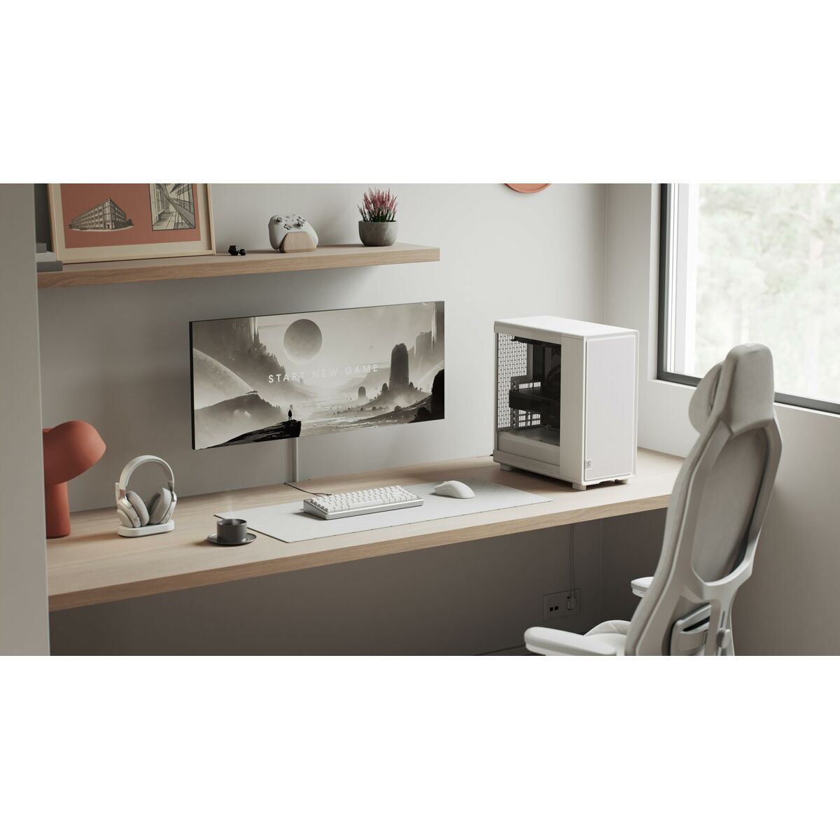 Boîtier ATX semi-tour Fractal Design FD-C-EPO1A-03 Blanc