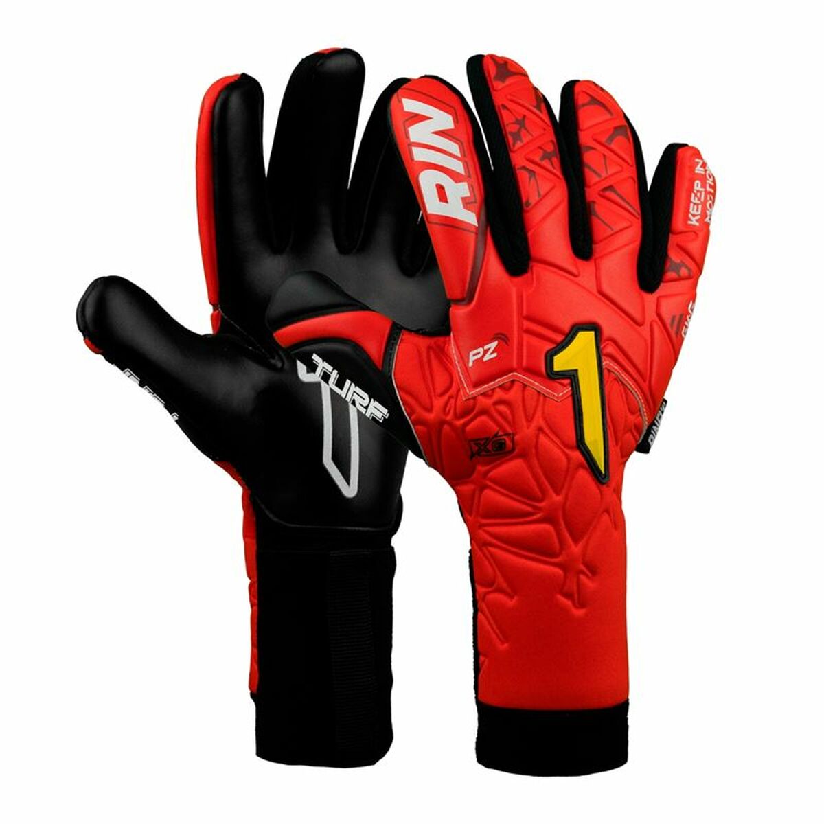 Gants de Gardien de But Rinat Xtreme Guard Dominius Turf Rouge Adultes