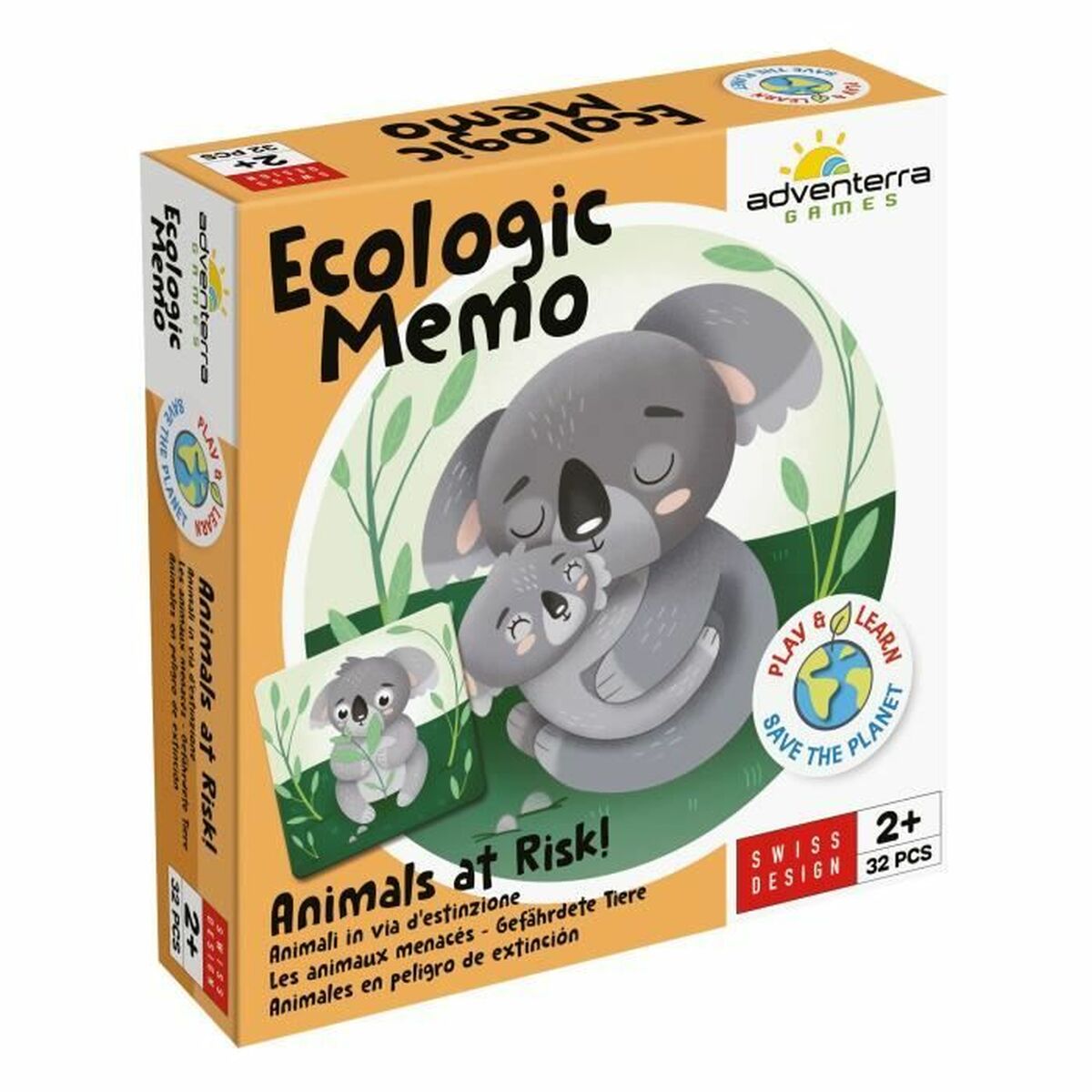 Jouet Educatif Adventerra Memo Ecológico Animales en Peligro