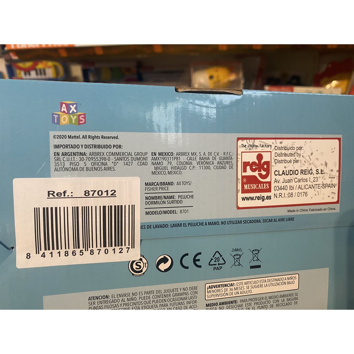 Jouet Peluche Fisher-Price Eléphant 30 cm