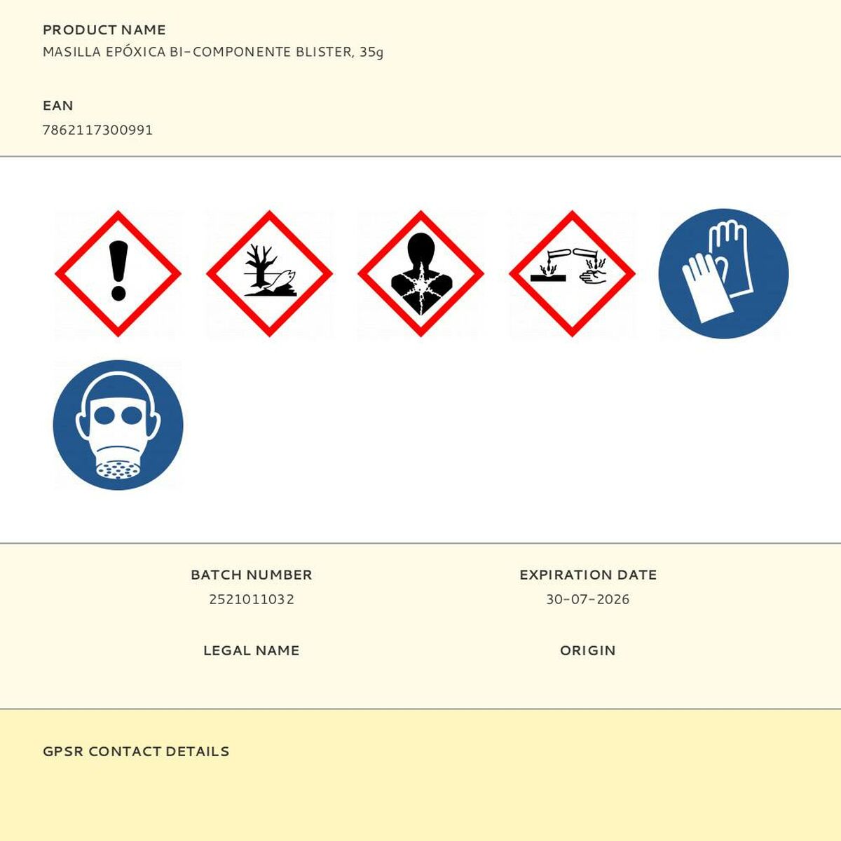 mastic PEGATANKE 35 g