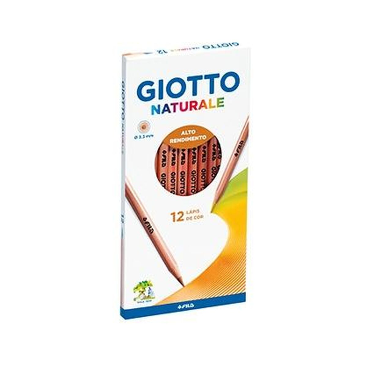 Crayons de couleur Giotto Multicouleur 12 Pièces (10 Unités)