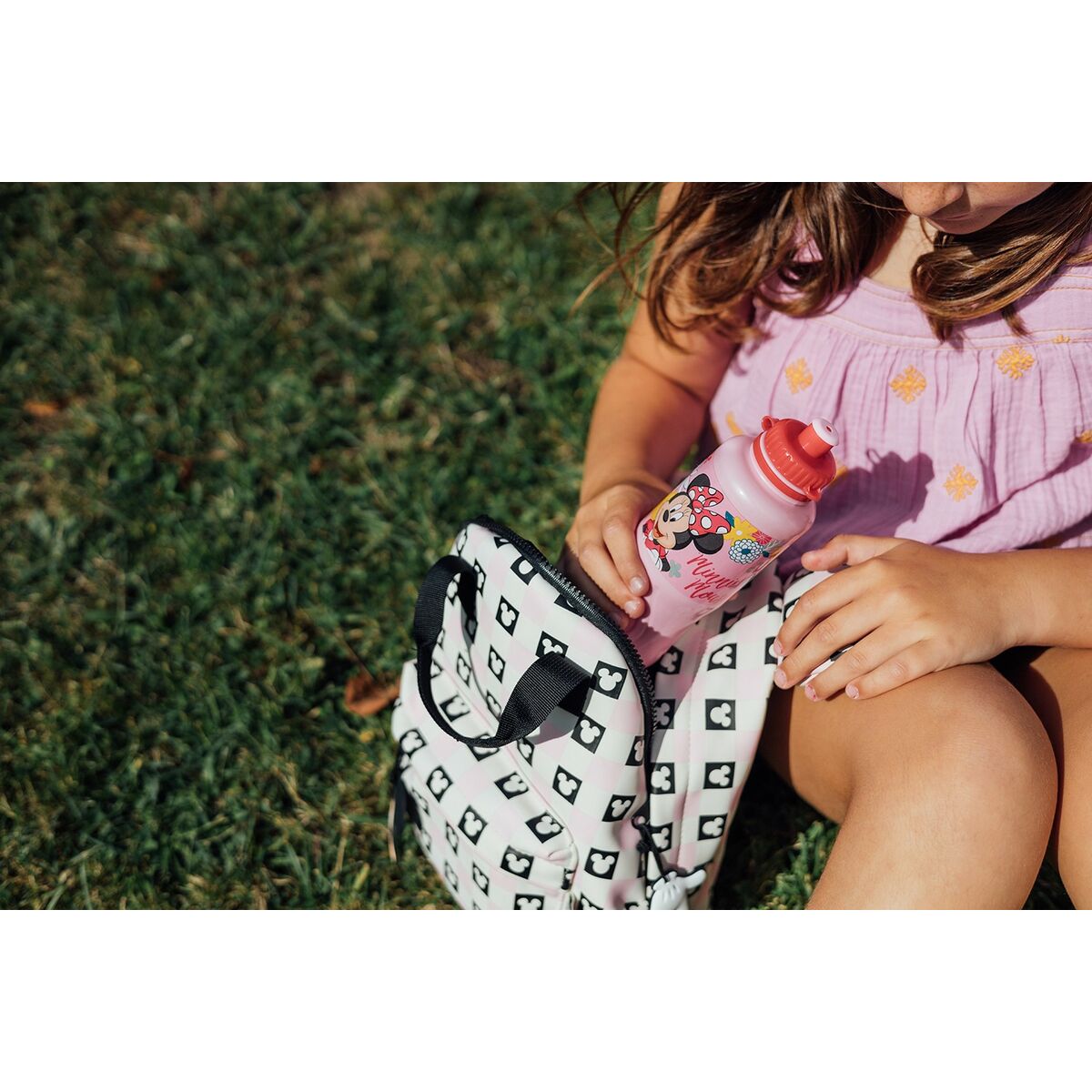 Bidon Minnie Mouse CZ11353 430 ml Rose Plastique