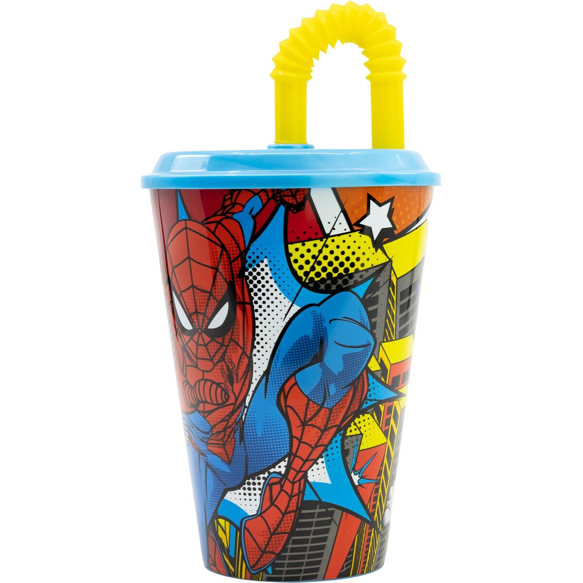 Verre avec Paille Spider-Man CZ11366 430 ml