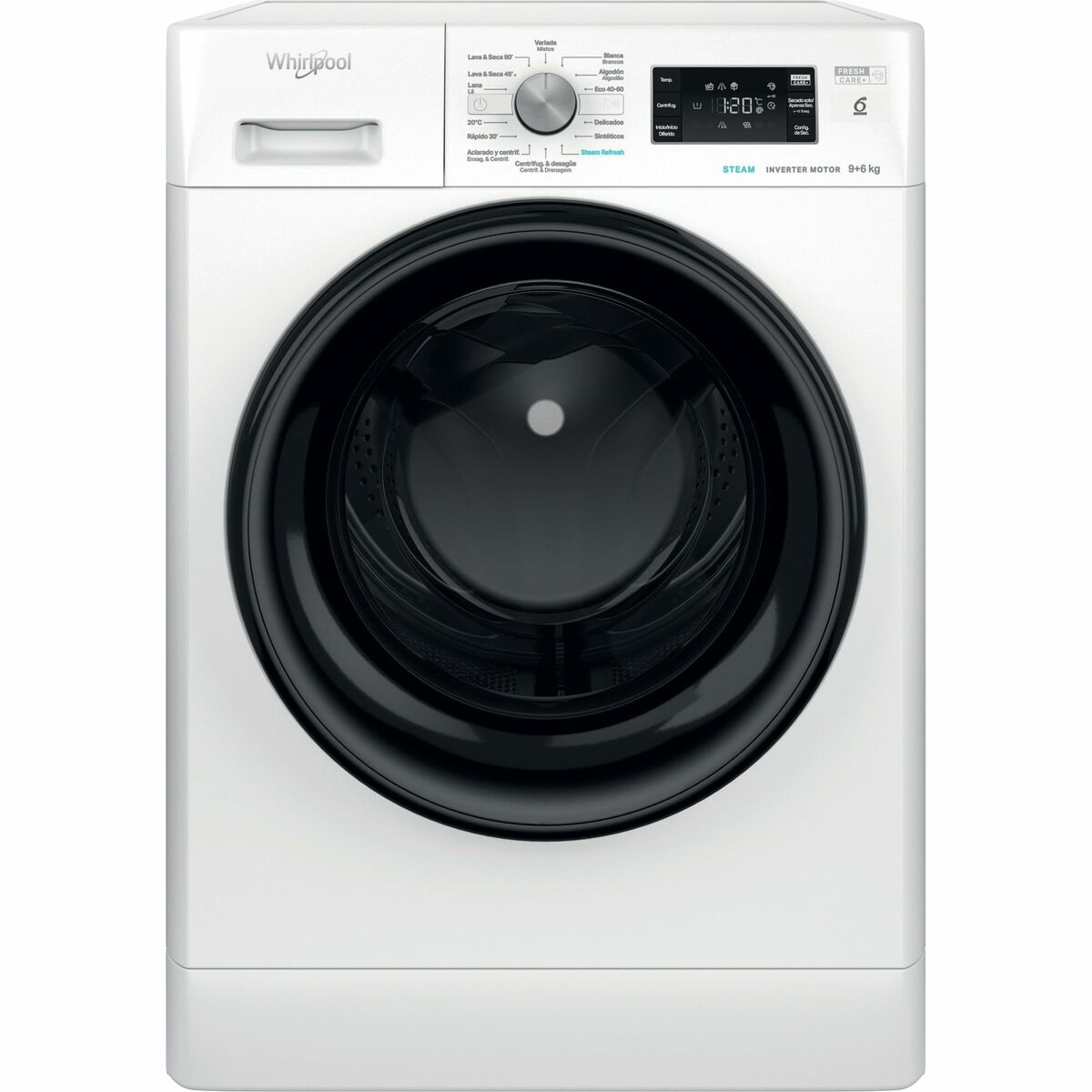 Laveuse - Sécheuse Whirlpool Corporation FFWDB964489BVSP 1400 rpm 9 kg 6 Kg