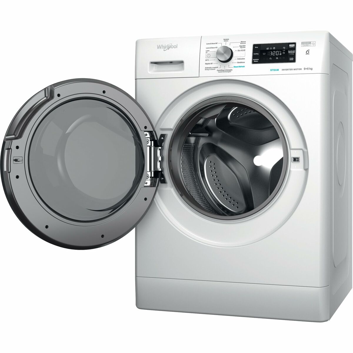 Laveuse - Sécheuse Whirlpool Corporation FFWDB964489BVSP 1400 rpm 9 kg 6 Kg