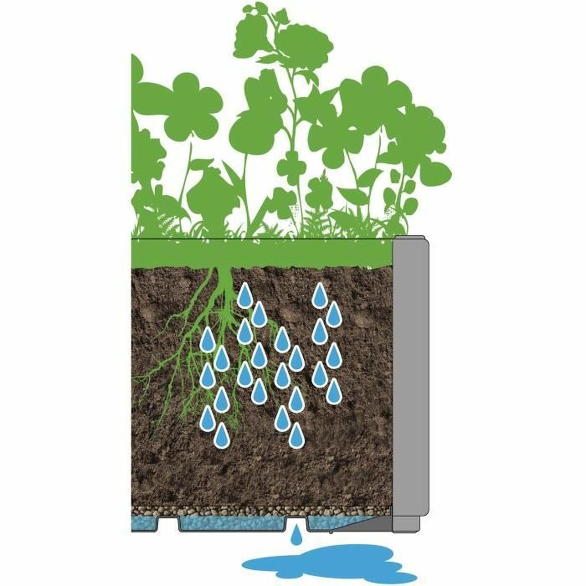 Pot Stefanplast Taupe Carré