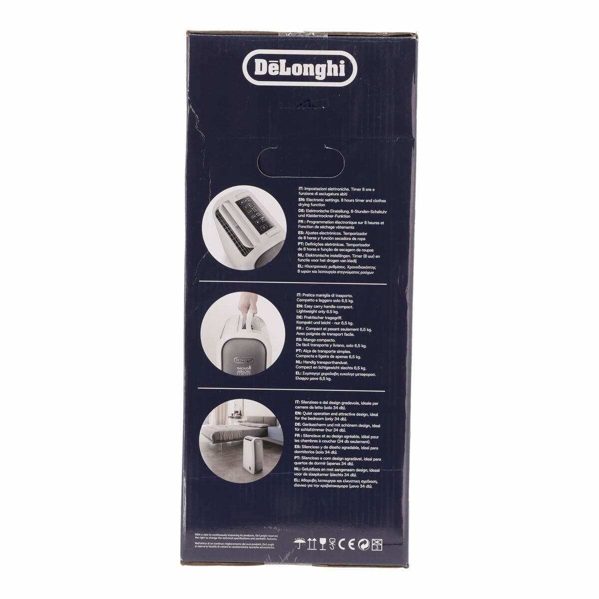 Déshumidificateur DeLonghi DNS65 2,8 L