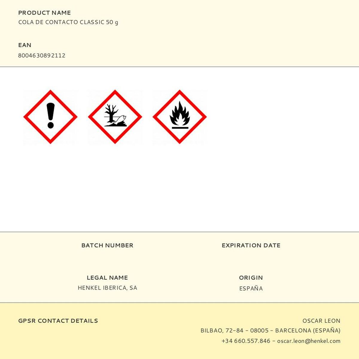 Colle blanche Pattex 50 g