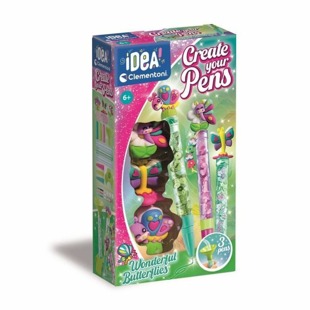 Travaux Manuel Clementoni CReate you Pens Wonderful Butterflies