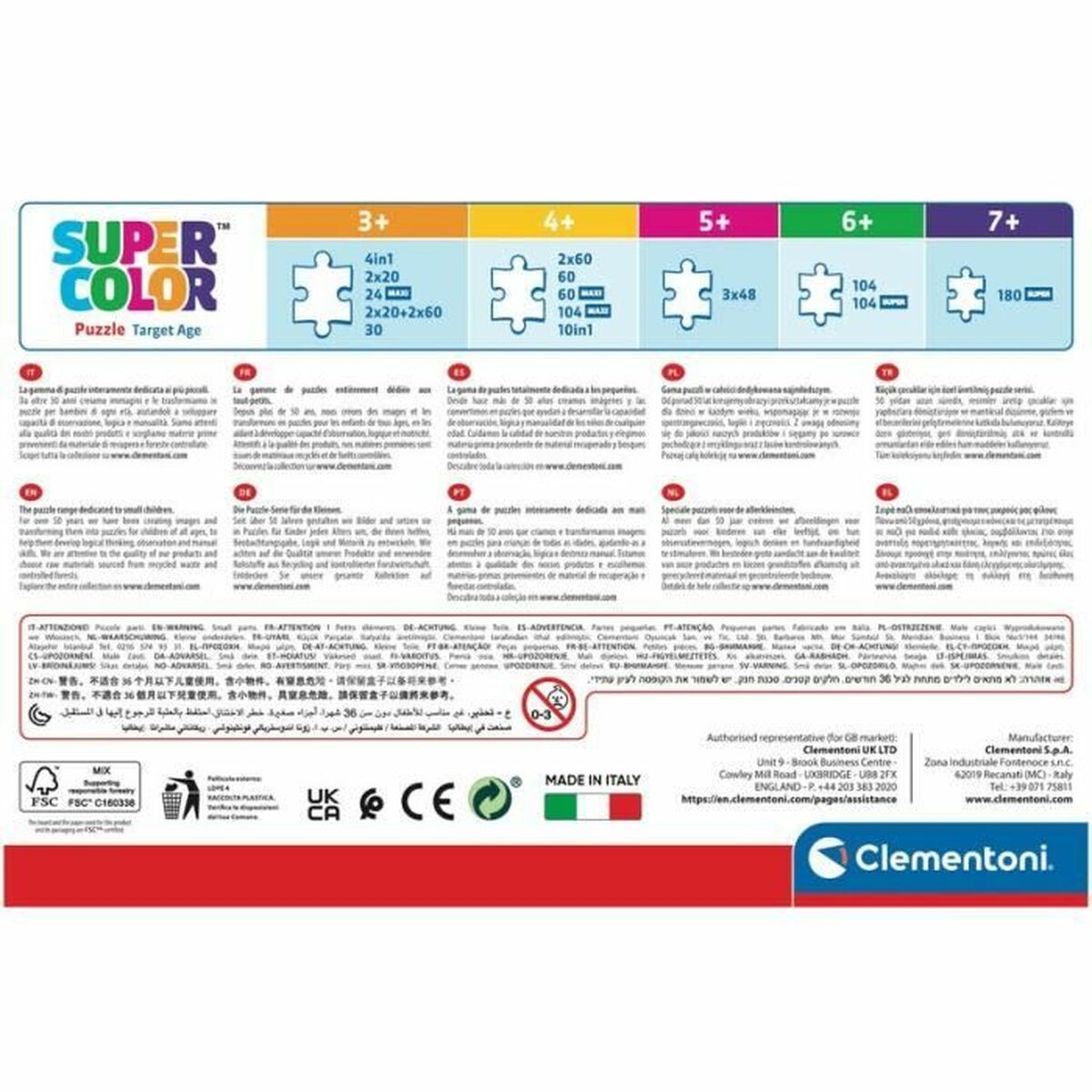 Puzzle Clementoni Jurassic World (2 Unités)