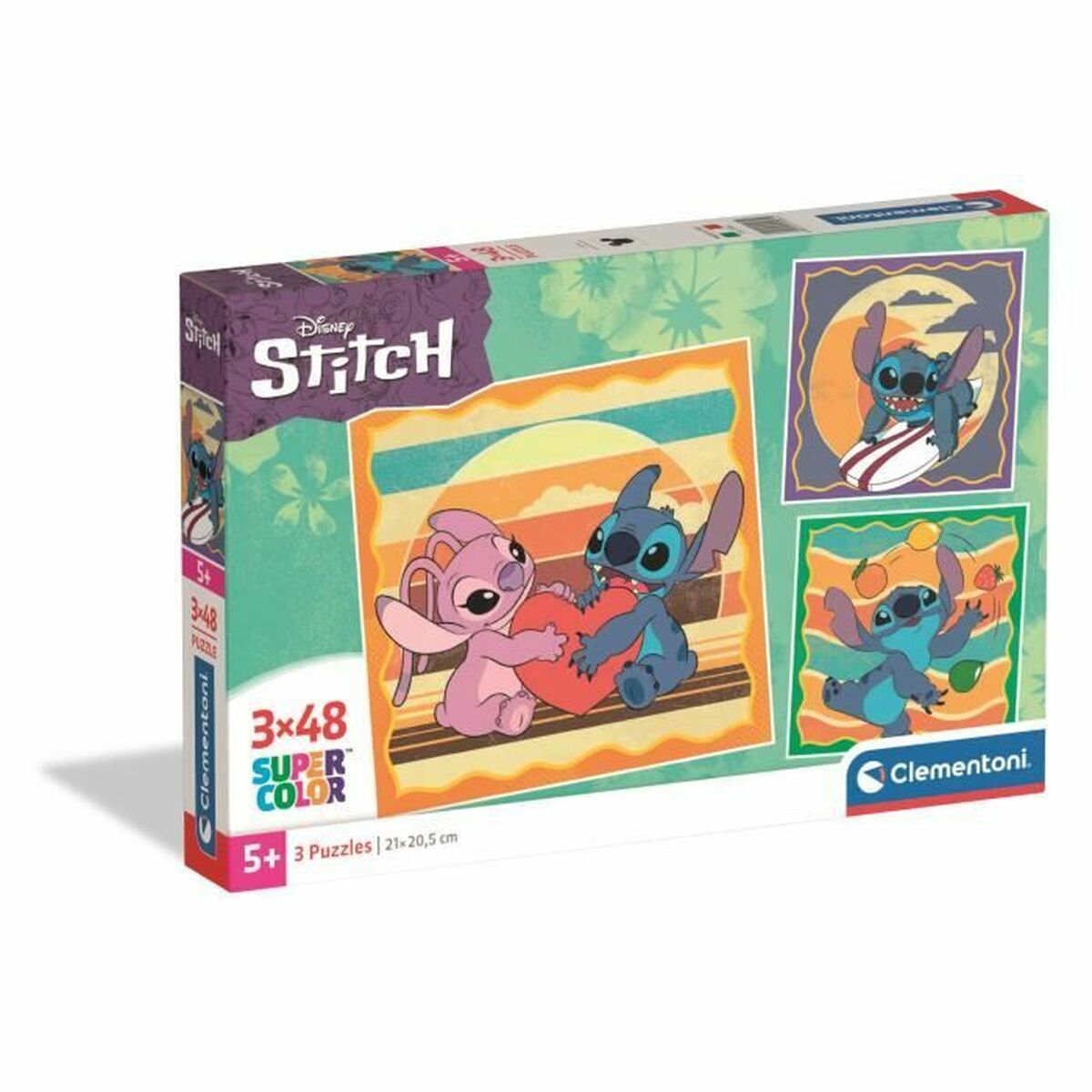 Puzzle Clementoni Stitch (3 Unités)