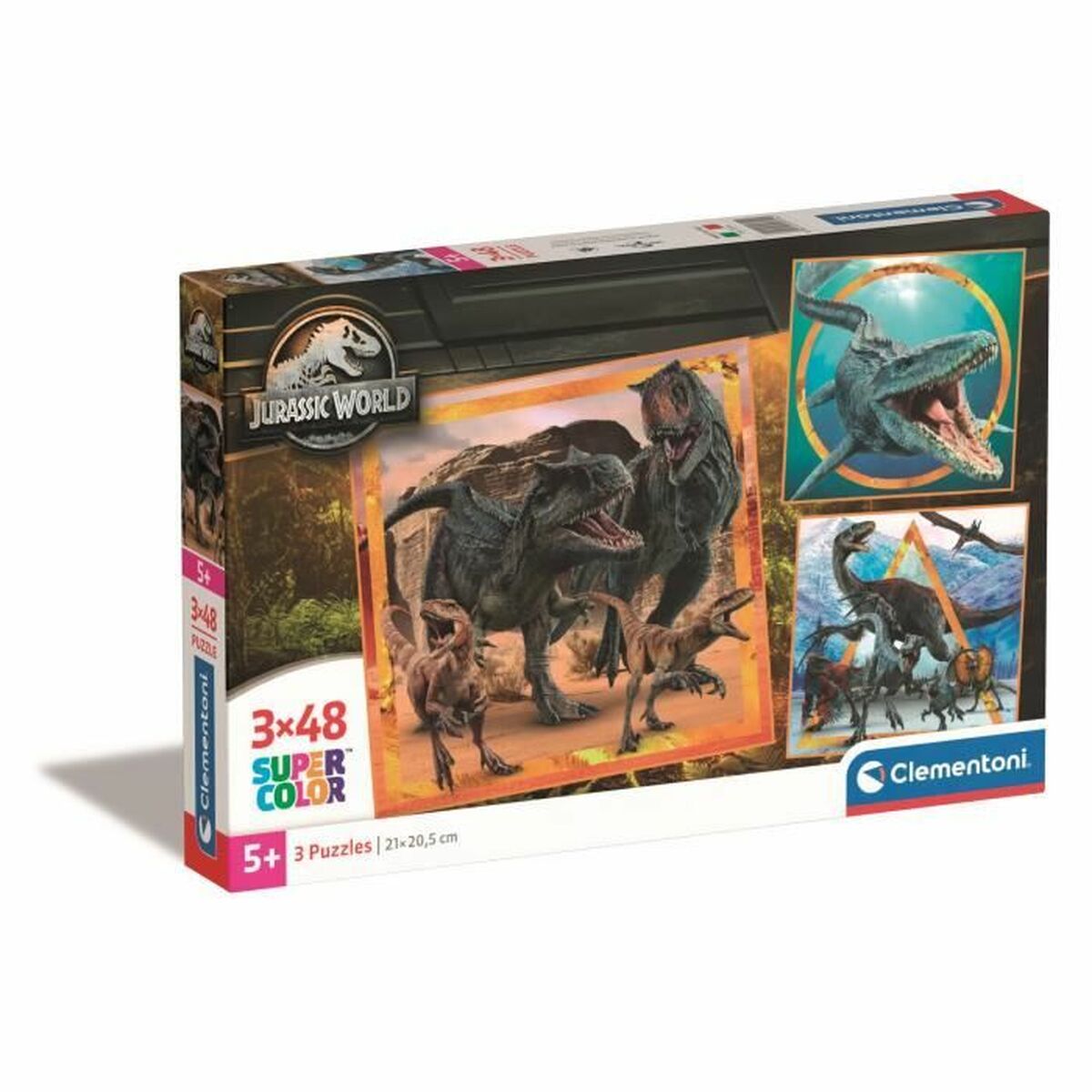 Puzzle Clementoni Jurassic World (3 Unités)