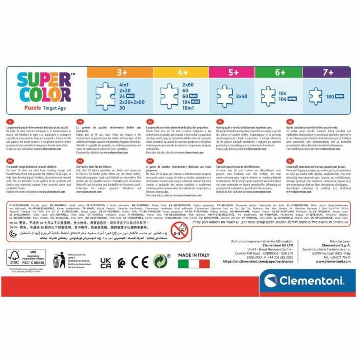 Puzzle Clementoni Jurassic World (3 Unités)