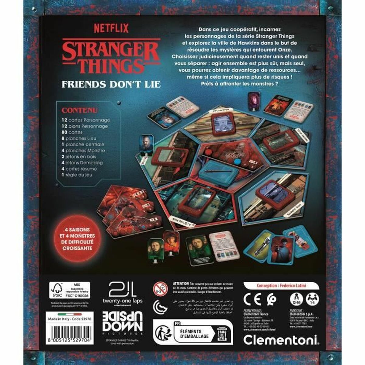 Jeu de société Clementoni Stranger Things Friends Don´t Lie