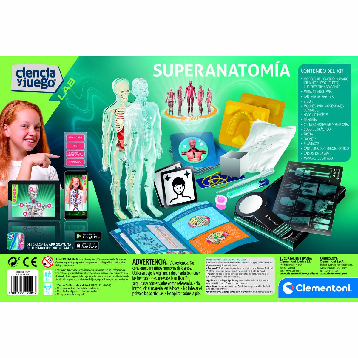 Jeu scientifique Clementoni Superanatomía (ES)