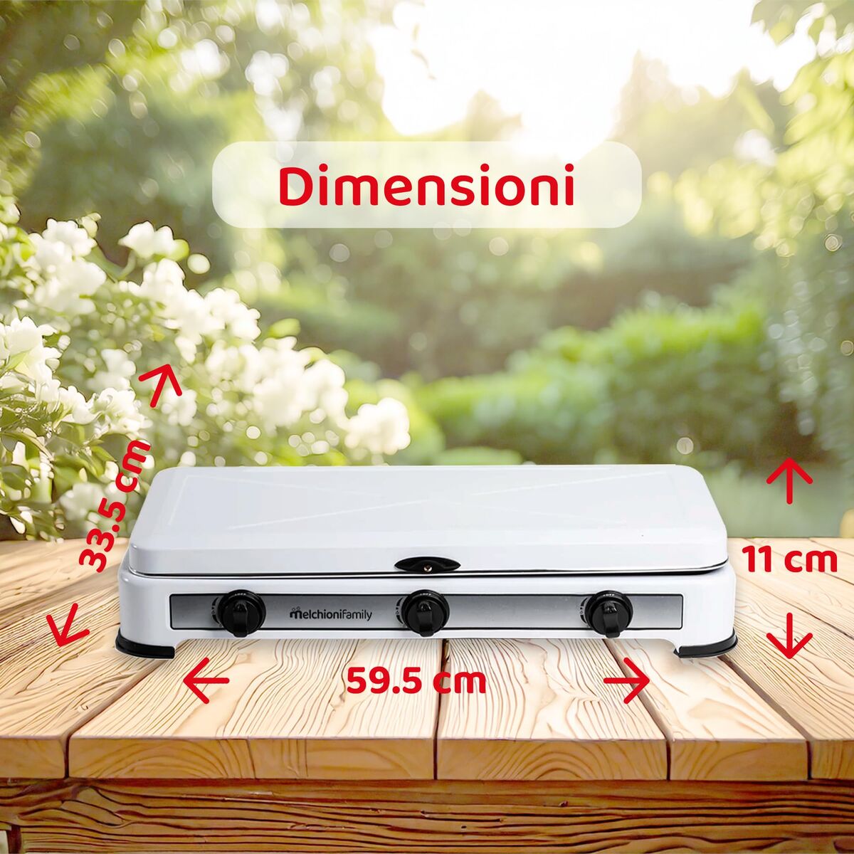 réchaud à gaz Melchioni MINERVA3