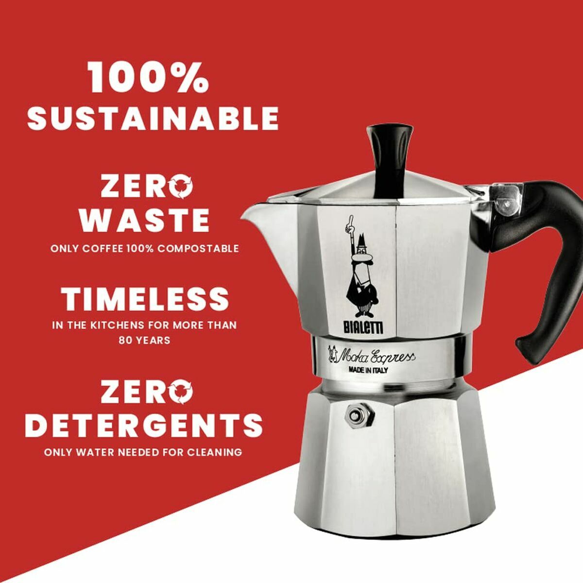 Cafetière Italienne Bialetti 0001162 Argenté Métal