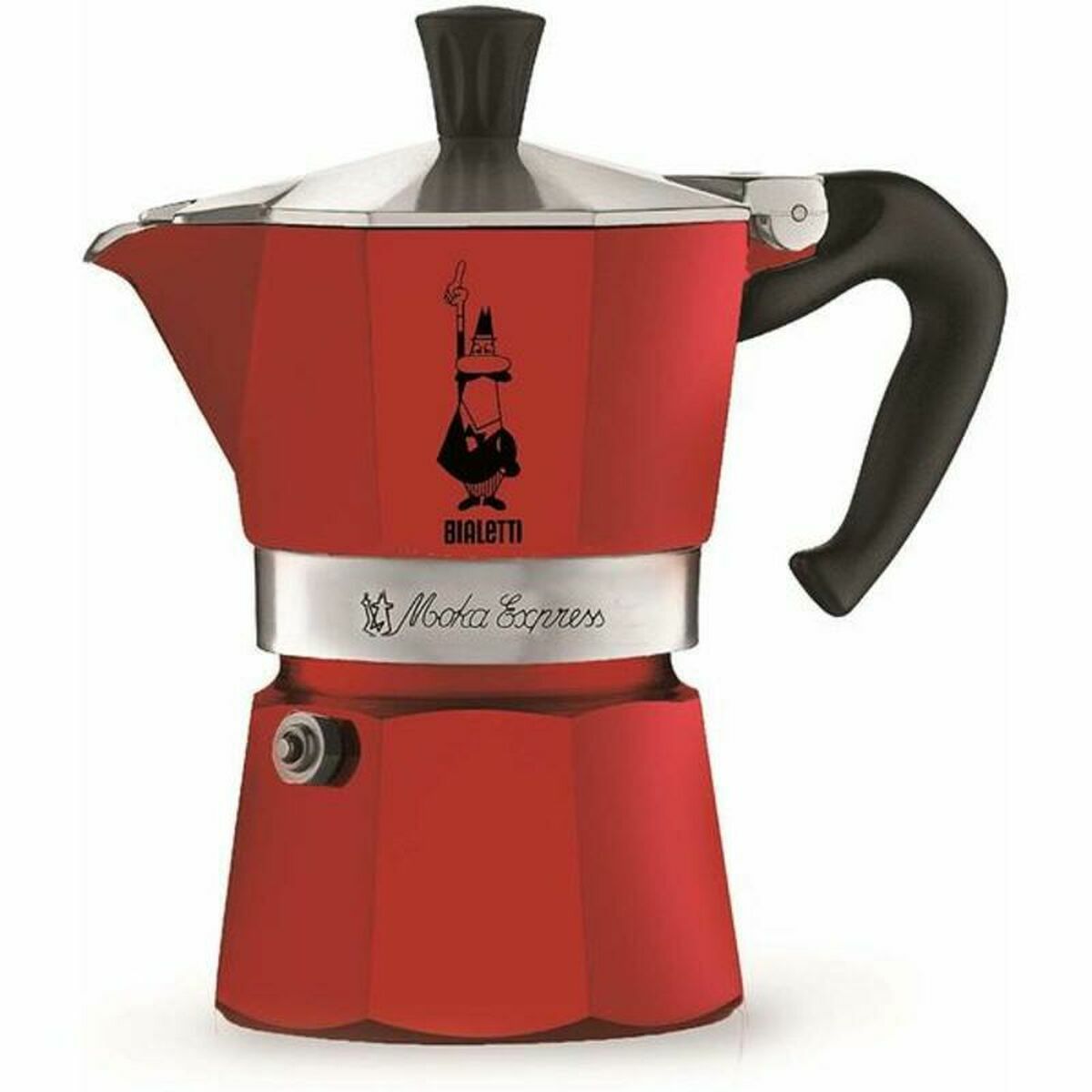 Cafetière Italienne Bialetti 0004942/NP 3 Tasses Rouge Aluminium