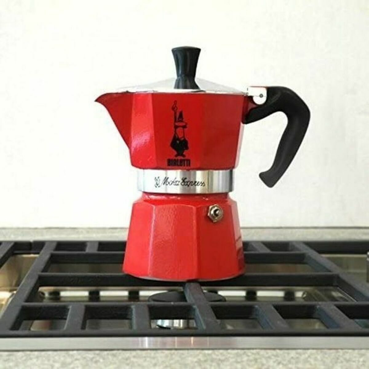Cafetière Italienne Bialetti 0004942/NP 3 Tasses Rouge Aluminium