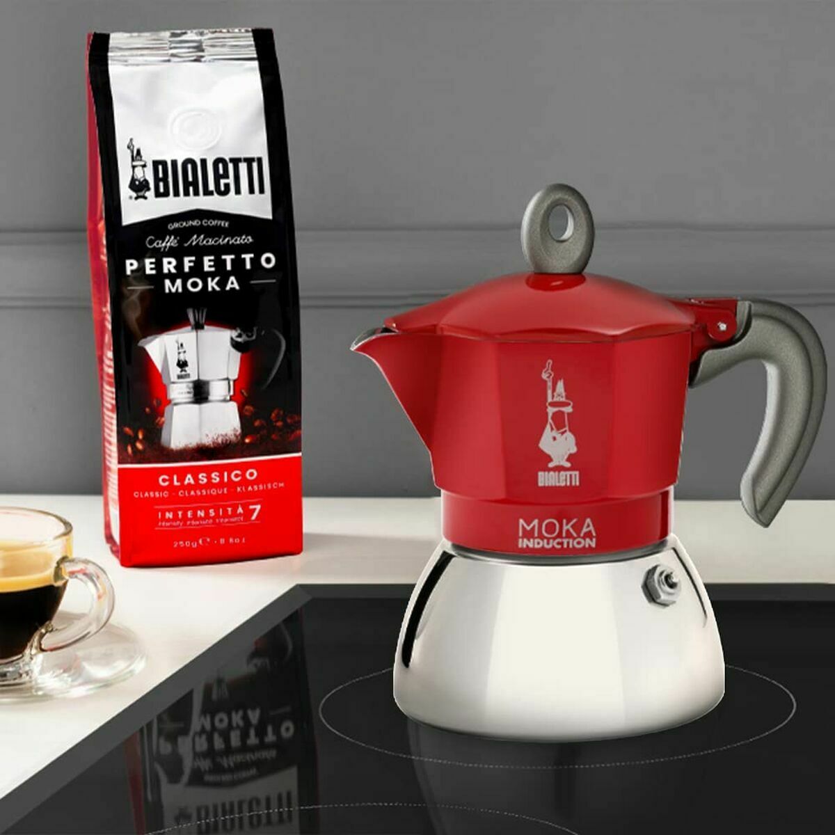 Cafetière Italienne Bialetti 0006944/NP Rouge Métal Aluminium 150 ml