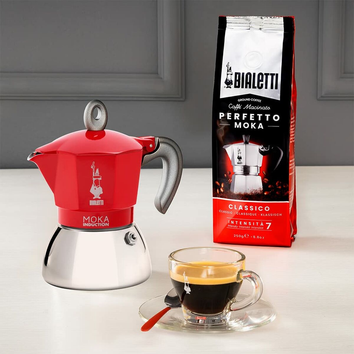 Cafetière Italienne Bialetti 0006946/NP Rouge Métal