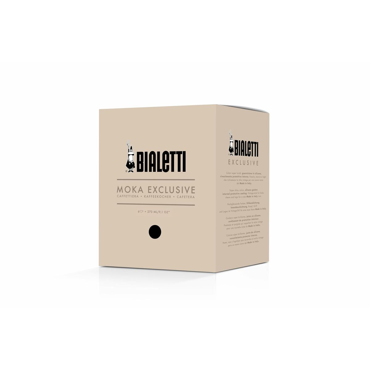 Cafetière Italienne Bialetti MOKA EXCLUSIVE Noir Aluminium 6 Tasses