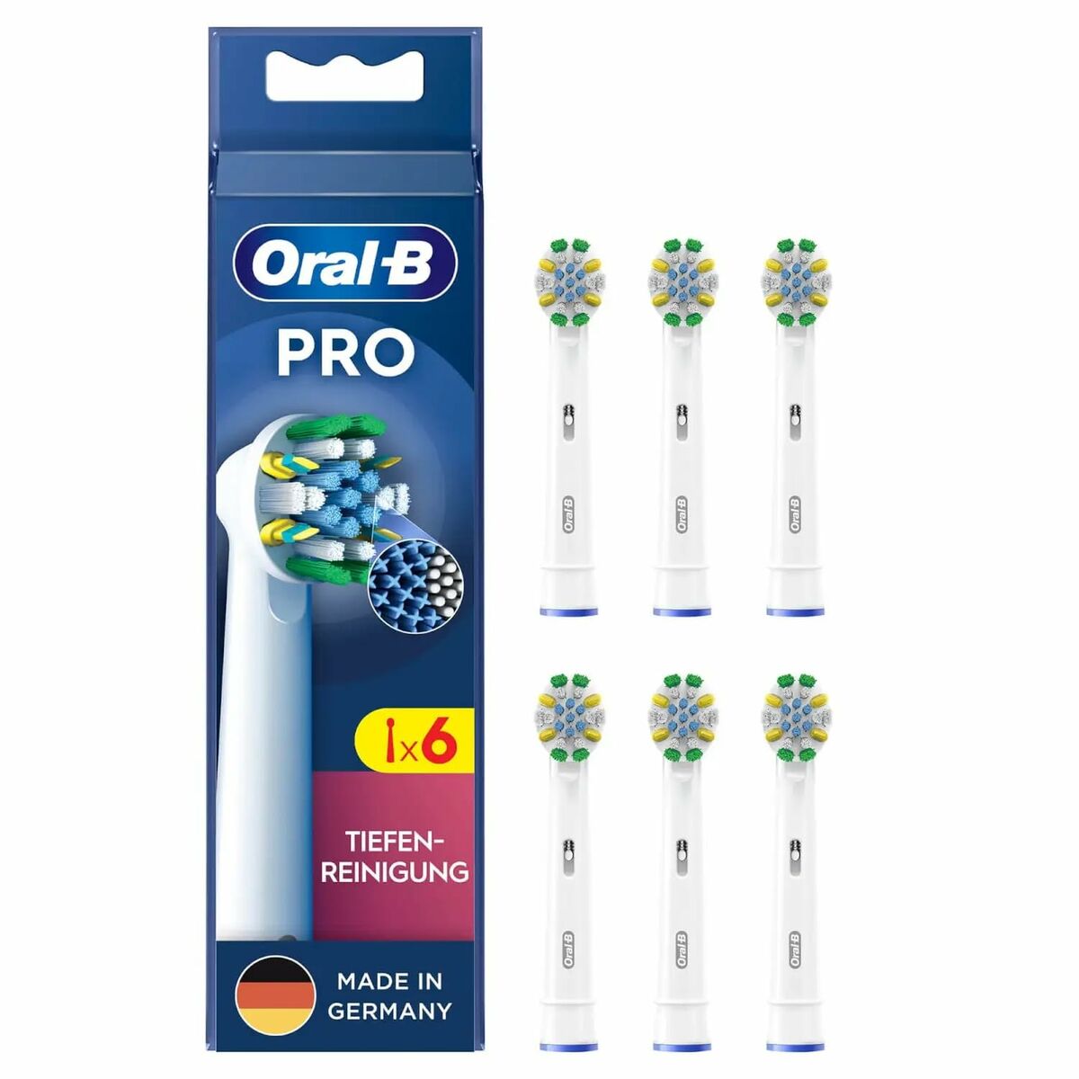 Tête de rechange Oral-B Pro Blanc 6 Unités